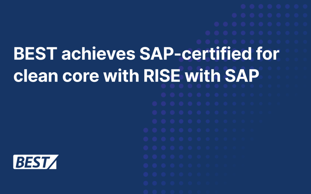 BEST Achieves SAP-certified for clean core with RISE with SAP