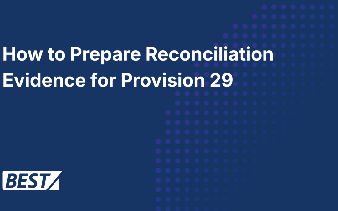 How to Prepare Reconciliation Evidence for Provision 29