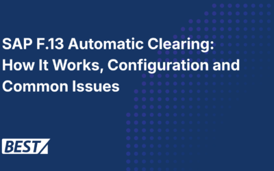 SAP F.13 Automatic Clearing: How It Works, Configuration and Common Issues