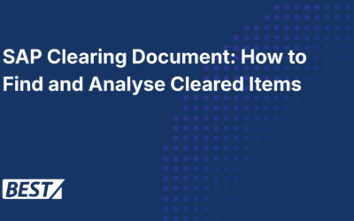 SAP Clearing Document: How to Find and Analyse Cleared Items